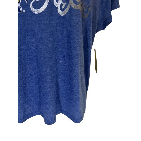 NEW Memphis Tigers UM Colosseum Secrets SS Blue Distressed Tee T Shirt Womens M - Picture 3 of 8
